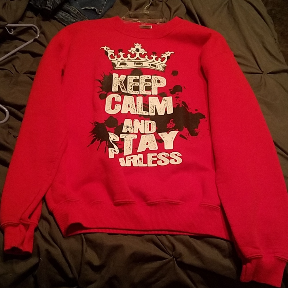 Custom made crew neck sweatshirt